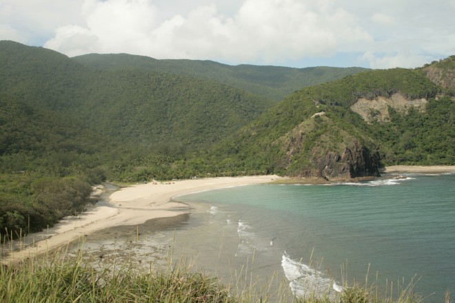 View of Dicasalarin Cove from Baler lighthouse