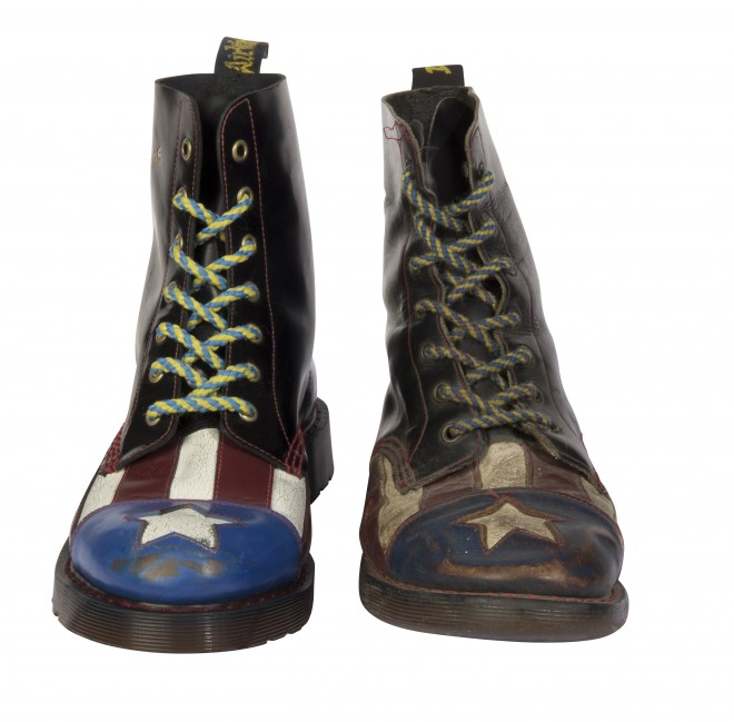 The original Con-Gress boot (right) was a customized pair found in a vintage store in Sacramento