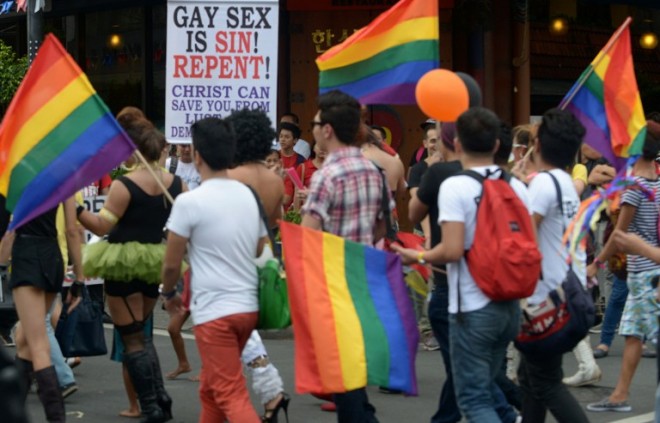 Gay pride march in Manila. AFP FILE PHOTO