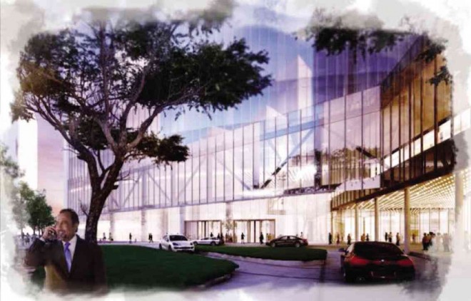AYALA Triangle’s events venue as envisioned by one of Ayala Land Inc.’s artists
