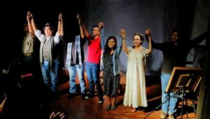 TRIUMPHANT curtain call for Viva Voce's portable version of "La Boheme" set in Baguio City