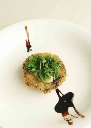 PAN-CRUSTED portobello mushroom tartar