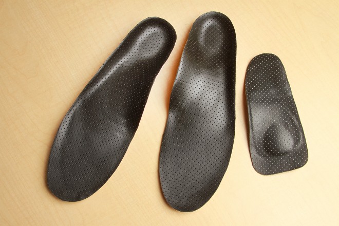 Orthotics for a basketball player and a lady with bunion problems. 