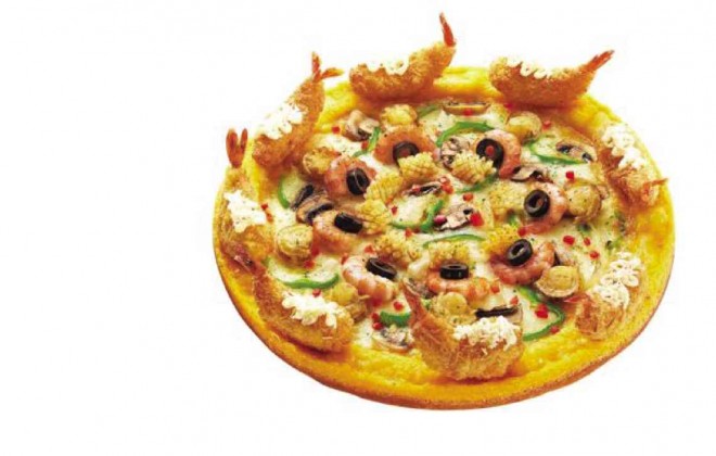 SEAFOOD Island pizza
