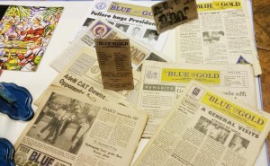 OLD copies of The Blue and Gold school paper