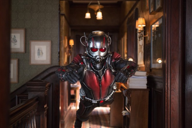 BIG on action. Paul Rudd as Ant-Man. PHOTO COURTESY OF MARVEL STUDIOS 