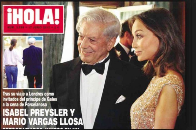 COOSOME TWOSOME  Peruvian writer and Nobel Prize winner Mario Vargas Llosa has been seen squiring Filipino socialite Isabel Preysler at several high-society affairs in Spain, fueling rumors about a blooming romance between the recently widowed former model and the still very-much married novelist.  HOLA! MAGAZINE