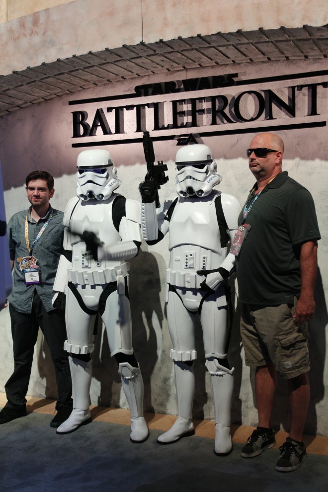 FANS with Star Wars Stormtroopers