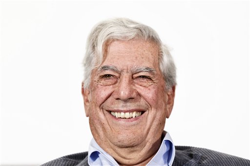 Peruvian writer and Nobel Prize winner in literature Mario Vargas Llosa. AP