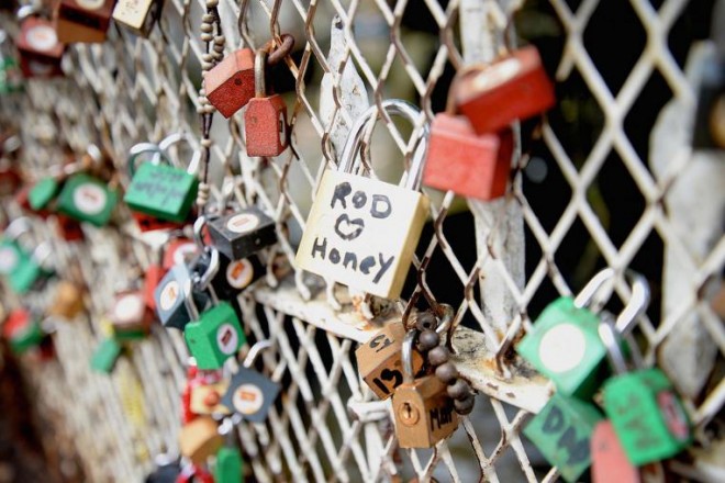 The grotto is surrounded by thousands of brass locks inscribed with names, initials and messages.PHOTO FROM RAUL DANCEL/THE STRAITS TIMES/ASIA NEWS NETWORK