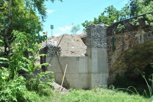 THE BRIDGE under restoration