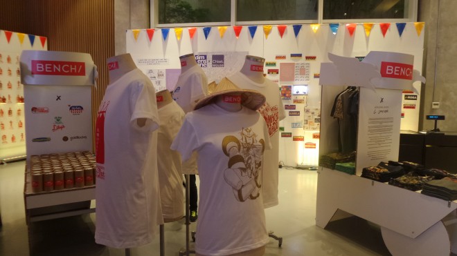 #LoveLocal shirts on display 