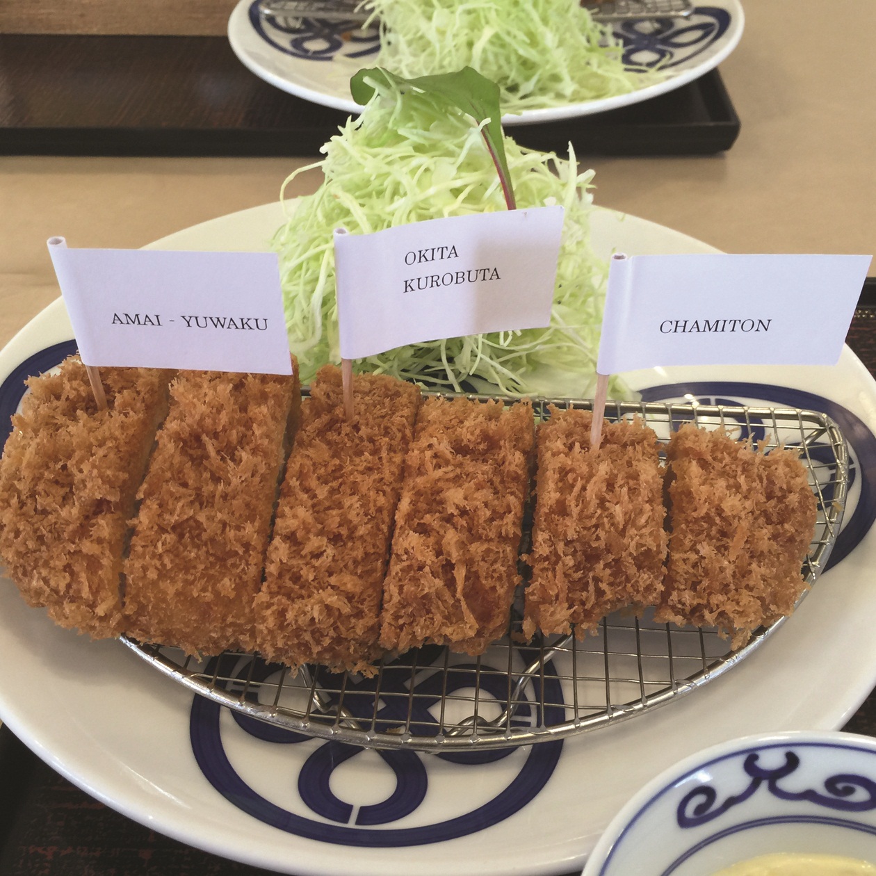 MAISEN tonkatsu made of three different kinds of pork, ready to be sampled by visiting Manila media in Tokyo
