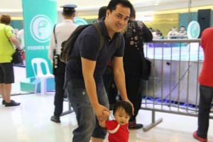 TENOR Arthur Espiritu with son, Aaron. “There is no such thing as an overnight success in opera,” he says.