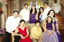 THE GROOM with his family led by his mother, Deedee Siytangco (in red)