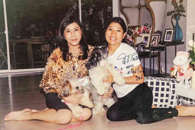 WITH Thai Princess Siriwanwaree Nareerat, daughter of Crown Prince Maha Vajiralongkorn, in this framed and autographed photograph in the Thai envoy’s residence