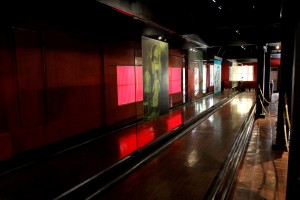 BOWLING alley turned into exhibit gallery