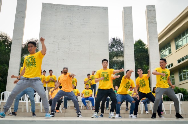 AS PART of team tradition, the FEU basketball rookies have to prepare a dance number for the Tam Rally. FEU ADVOCATE