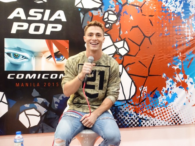 Colton Haynes faces the media. TATIN YANG/INQUIRER LIFESTYLE