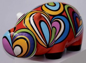 “HIPPO Bellissima L,” by Arnaud and Adeline Nazare-Aga of Artheline, resin and fiberglass