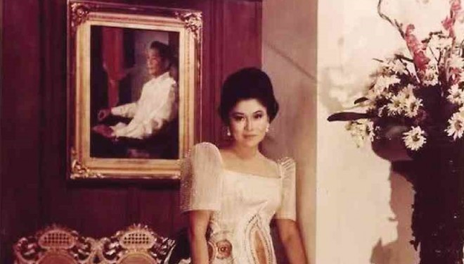 Imelda marcos terno top dress