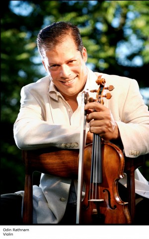 American violinist Odin Rathnam. 