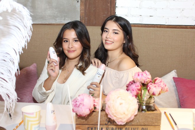 Sisters Gabs and Chi Gibbs recommend using Dove Powder Fresh for smoother, softer pits.