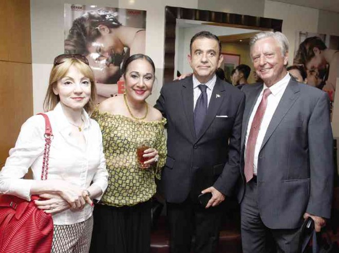 ANA Maria Romandetto, Remedios Ramsay,Mexican Ambassador Julio Camarena Villaseñor, Derek Ramsay Sr.