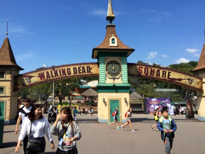 The Walking Dead Square at Everland, in time for Halloween.