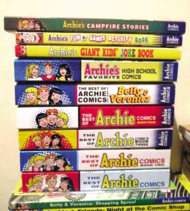 A few of GlennMas’ “Archie” comics collection. “I’d lose myself in their adventures,” he says. PHOTOS BY ROXANNE CUACOY