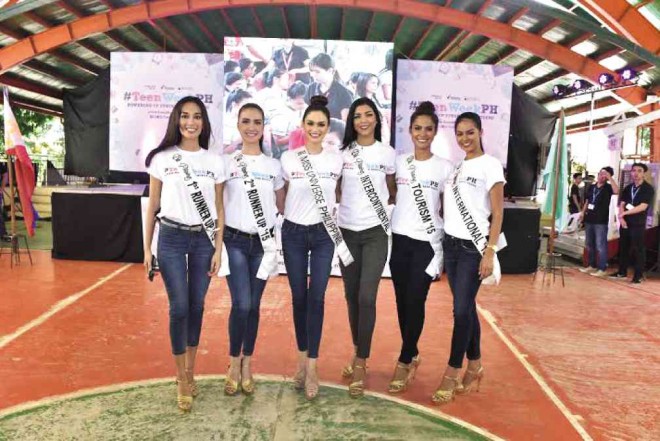 BB. PILIPINAS beauty queens inspire teens to be future-ready at the #TeenWeekPH Kick-Off at Isaac Lopez Integrated School.