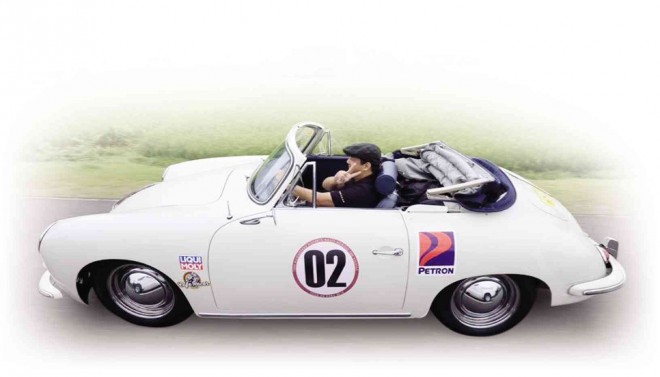 JAY Aldeguer in his 1960 Porsche