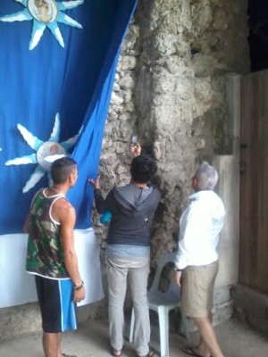 TEAM from UST inspects a portion of the “kumbentuhan
