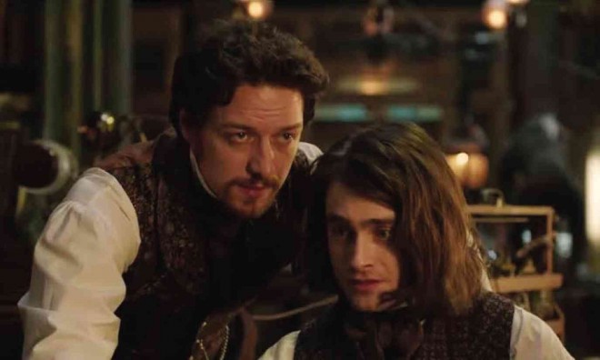 JAMESMcAvoy isDoctor Frankenstein while Daniel Radcliffe plays his assistant Igor in a reinvention of the movie series based on Mary Shelley’s classic early 19th-century novel.