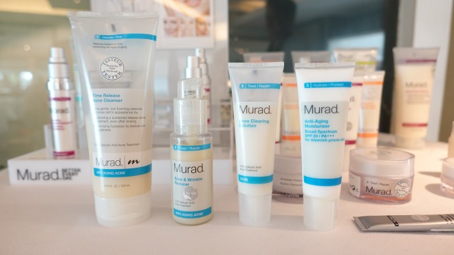 MURAD’S anti-aging and acne line treats both issues simultaneously. (Photo: Tatin Yang)