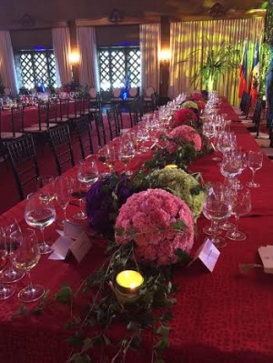 TRADITIONAL WITH A TWIST The table is set for Chilean President Michelle Bachelet at the Malacañang state luncheon where a menu of fancy local delicacies is served. Bachelet is in the country to attend the Asia-Pacific Economic Cooperation (Apec) summit this week. PHOTOS BY THELMA SIOSON SAN JUAN
