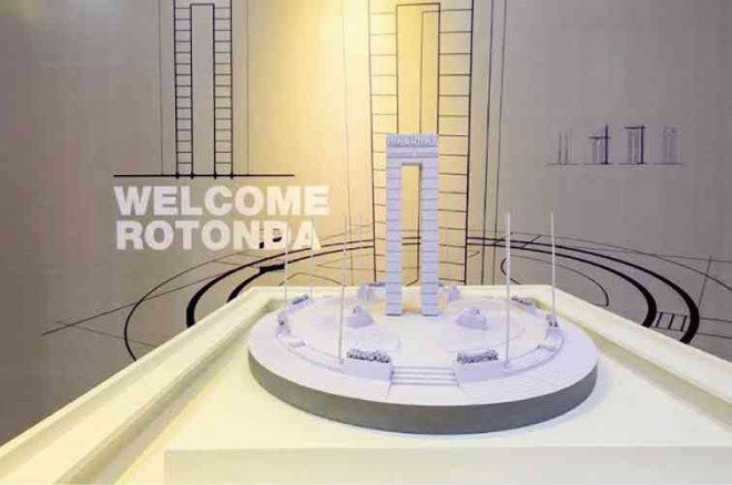 SCALE model of the Welcome Rotonda