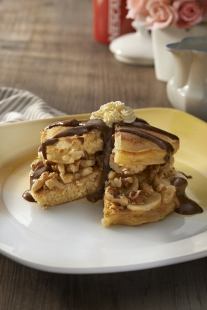 BANANA Peanut Butter and Walnut Pancake