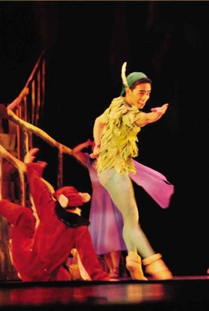 Cyril Fallar plays the quintessential Peter Pan.