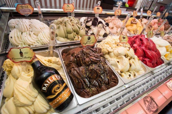 Wide choices of Gelato