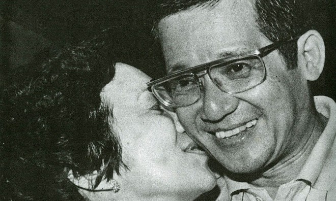 Sen. Benigno Aquino Jr. and former President Corazon Aquino. PHOTO FROM tumblr.malacanang.gov.ph
