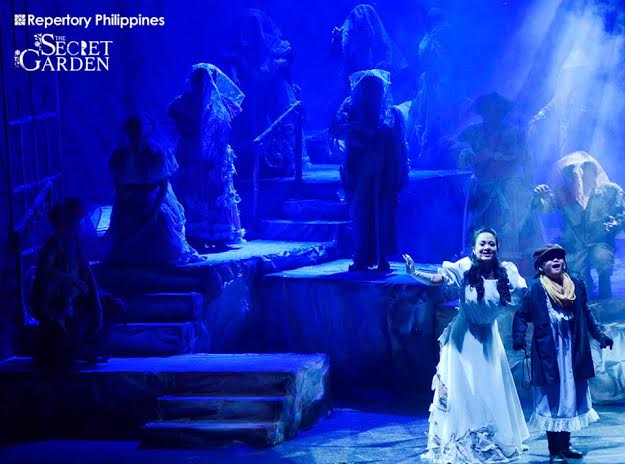 Repertory Philippines' “The Secret  Garden”—librettist Marsha Mason and composer Lucy Simon’s musical adaptation of Frances Hudgson Burnett’s novel—is directed by Anton Juan; set design by Ohm David, lights by John Batalla PHOTO FROM REPERTORY PHILIPPINES