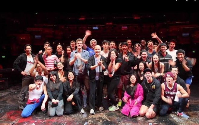 With the London revival cast of “Miss Saigon”  PHOTO FROM JON JON BRIONES