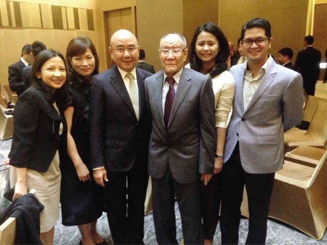 ELI Antonino, Mrs. Yang, Din Tai Fung founder Bingyi Yang, Warren Yang, Abba Napa and Jon Syjuco