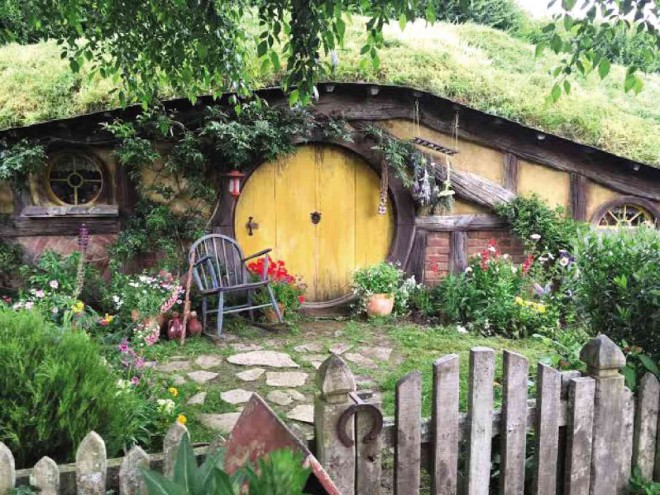 ONE OF 44 houses featured at Hobbiton in the farming town of Matamata