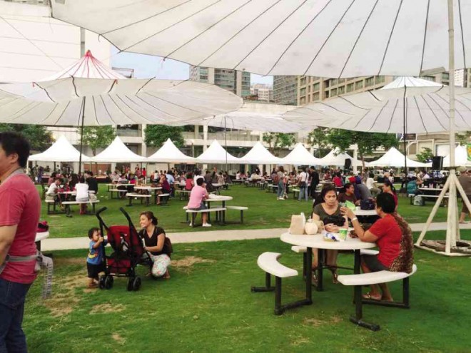 THE GREENFIELD District attracts families to have a picnic at the park tables with food from theweekend market stalls. FACEBOOK.COM/GREENFIELDDISTRICT