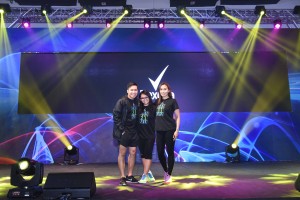 REXONA senior brand manager Mar Corazo, assistant brand manager Alex Tanjanco and Unilever PR assistant Sherry Tismal