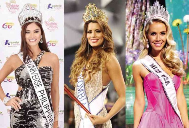 MISS Universe 2015 Pia Alonzo Wurtzbach; Miss Colombia Ariadna Gutierrez; Miss USA Olivia Jordan