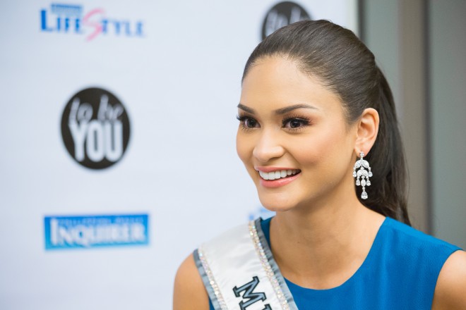 PIA WURTZBACH / JANUARY 24, 2016 Ms. Universe Pia Wurtzbach arrives at Novotel and interviewed by the Philippine Daily Inquirer. INQUIRER PHOTO / JILSON SECKLER TIU