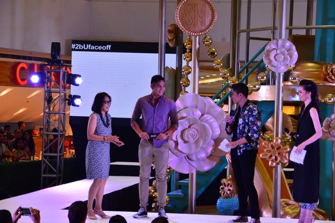 FINANCE director of Converse Philippines Helen Chua with Ervic Vijandre during the #2bUFaceOff fashion show